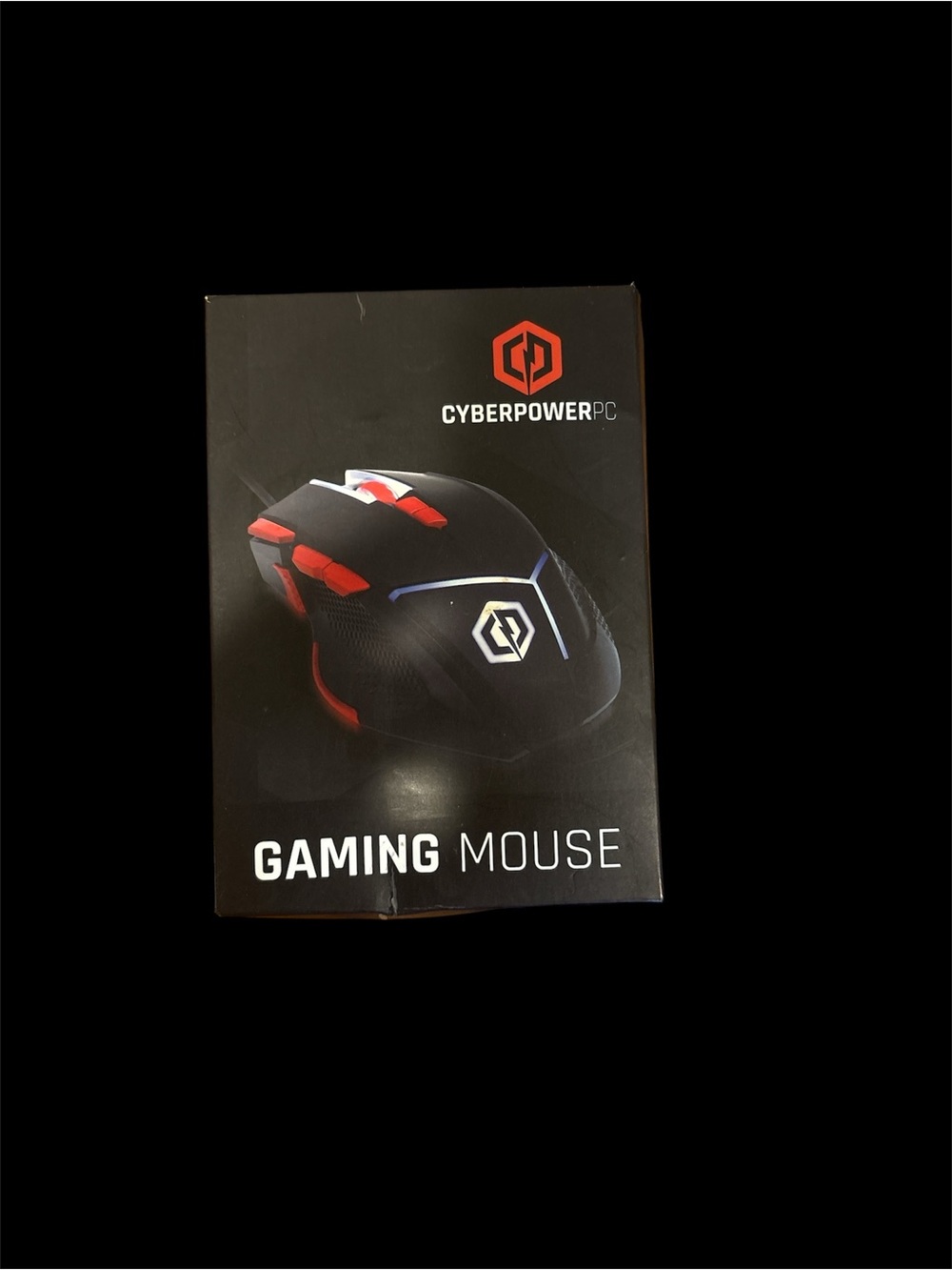 CYBERPOWERPC Gaming Mouse in Black and Red